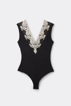 Body con Escote de Pico Pretty Flowers