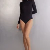 Body de Cuello Alto de Modal Ultraligero con Cashmere