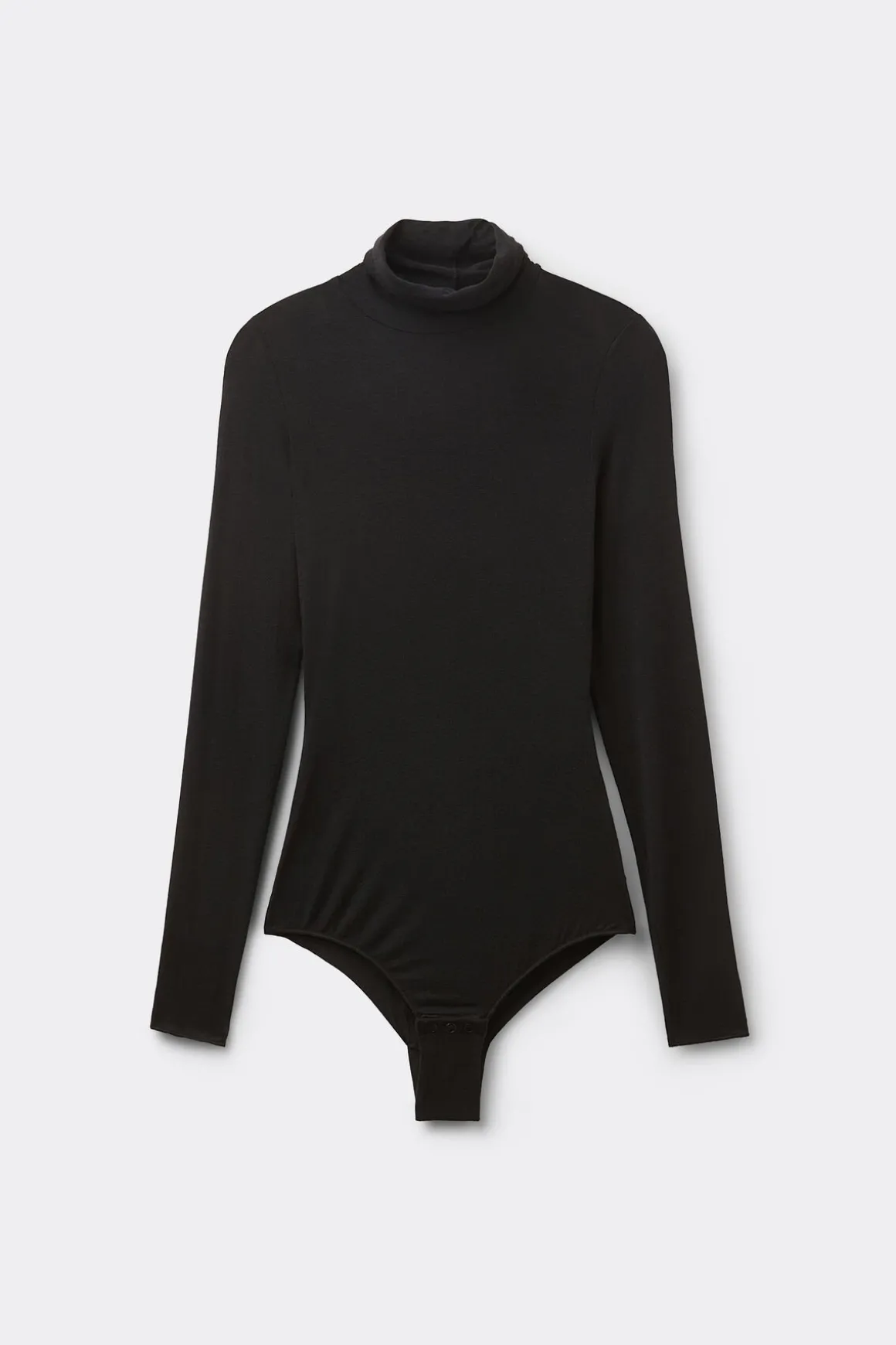Body de Cuello Alto de Modal Ultraligero con Cashmere
