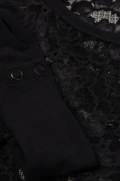 Body de Manga Larga de Encaje Delicate Pieces