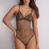 Body de Tul Estampado Animal Always Glamorous