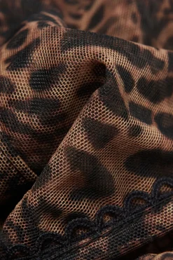 Body de Tul Estampado Animal Always Glamorous
