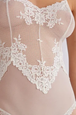Body de Tul y Encaje Pretty Flowers