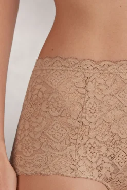 Braguita Culotte de Talle Alto de Encaje