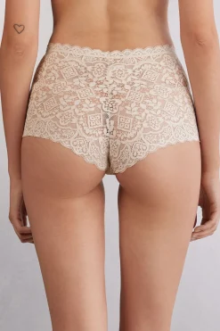 Braguita Culotte de Talle Alto de Encaje