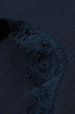 Braguita Culotte de Talle Alto de Algodón y Encaje