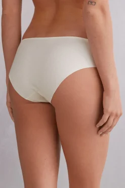 Braguita de algodón sin costuras con encaje
