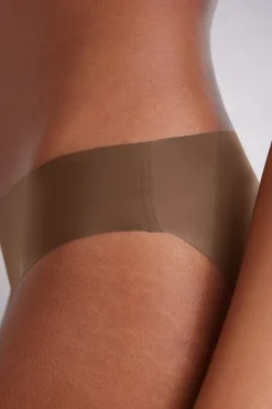 Braguita sin costuras de microfibra y algodón