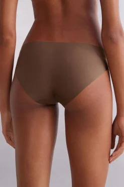 Braguita sin costuras de microfibra y algodón
