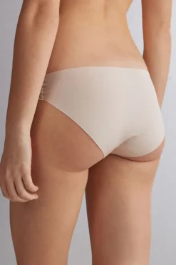 Braguita sin costuras de microfibra y algodón