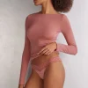 Brasileña de Encaje y Microfibra Estilo de los Años 80