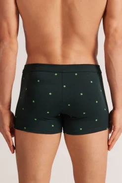Bóxer Algodón Superior Estampado Tréboles de Cuatro Hojas