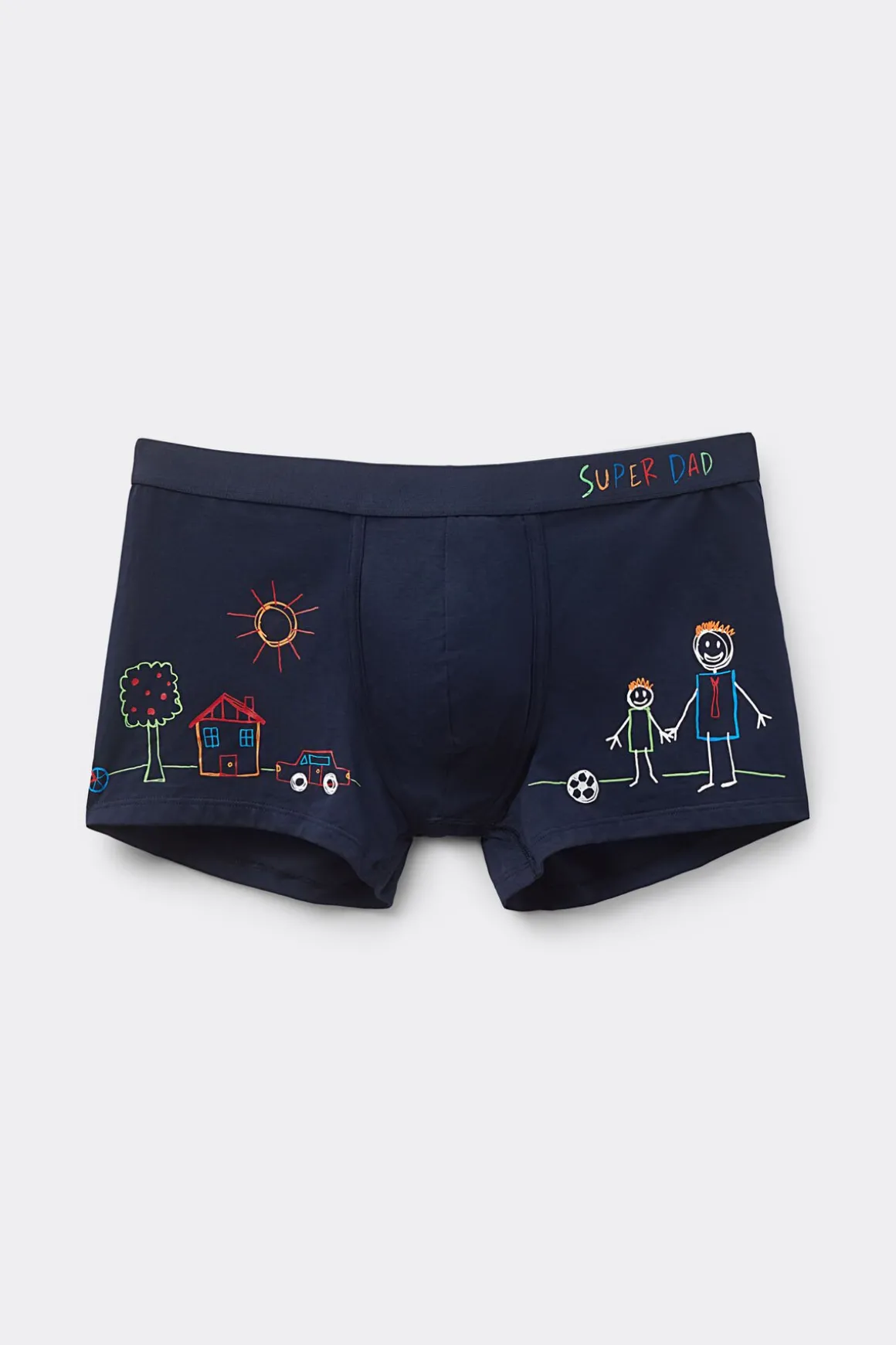 Bóxer Algodón Superior Estampado Super Dad