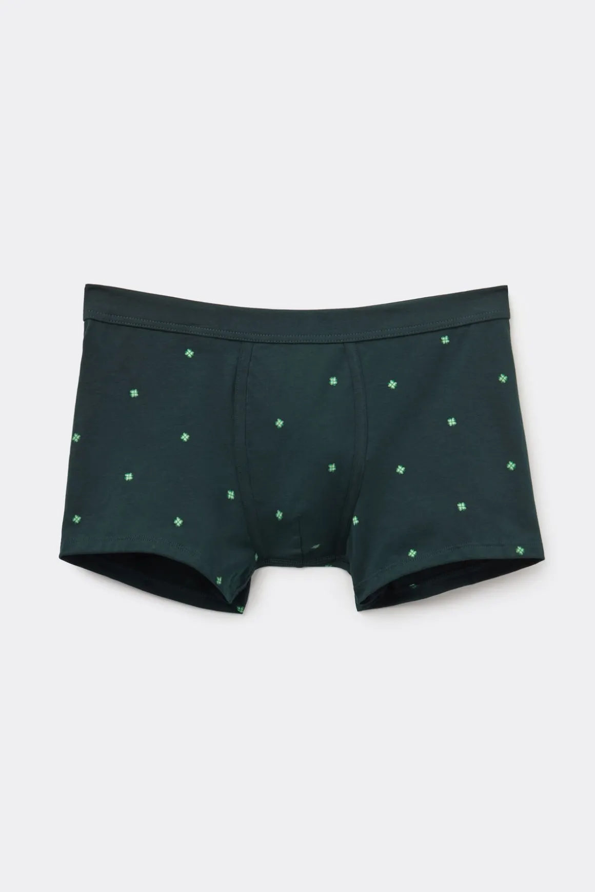 Bóxer Algodón Superior Estampado Tréboles de Cuatro Hojas