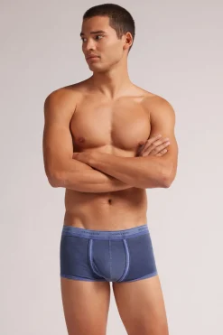 Bóxer Washed Collection de Algodón Superior Elástico