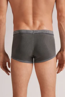 Bóxer Washed Collection de Algodón Superior Elástico