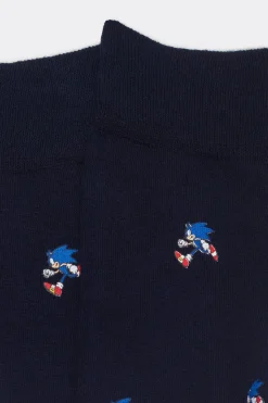 Calcetín Corto Algodón Estampado Sonic