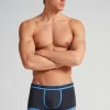 Calzoncillos bóxer en algodón para hombre elastizado con logotipo