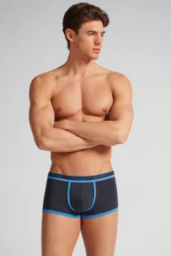 Calzoncillos bóxer en algodón para hombre elastizado con logotipo