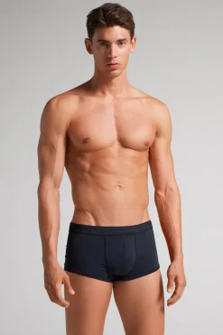 Calzoncillos bóxer en algodón para hombre elastizado con logotipo