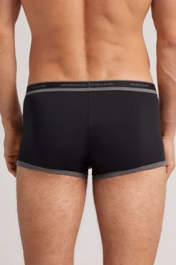 Calzoncillos bóxer en algodón para hombre elastizado con logotipo