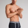 Calzoncillos bóxer en algodón para hombre elastizado con logotipo