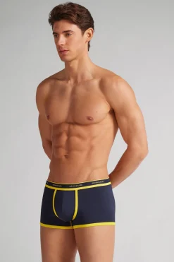 Calzoncillos bóxer en algodón para hombre elastizado con logotipo