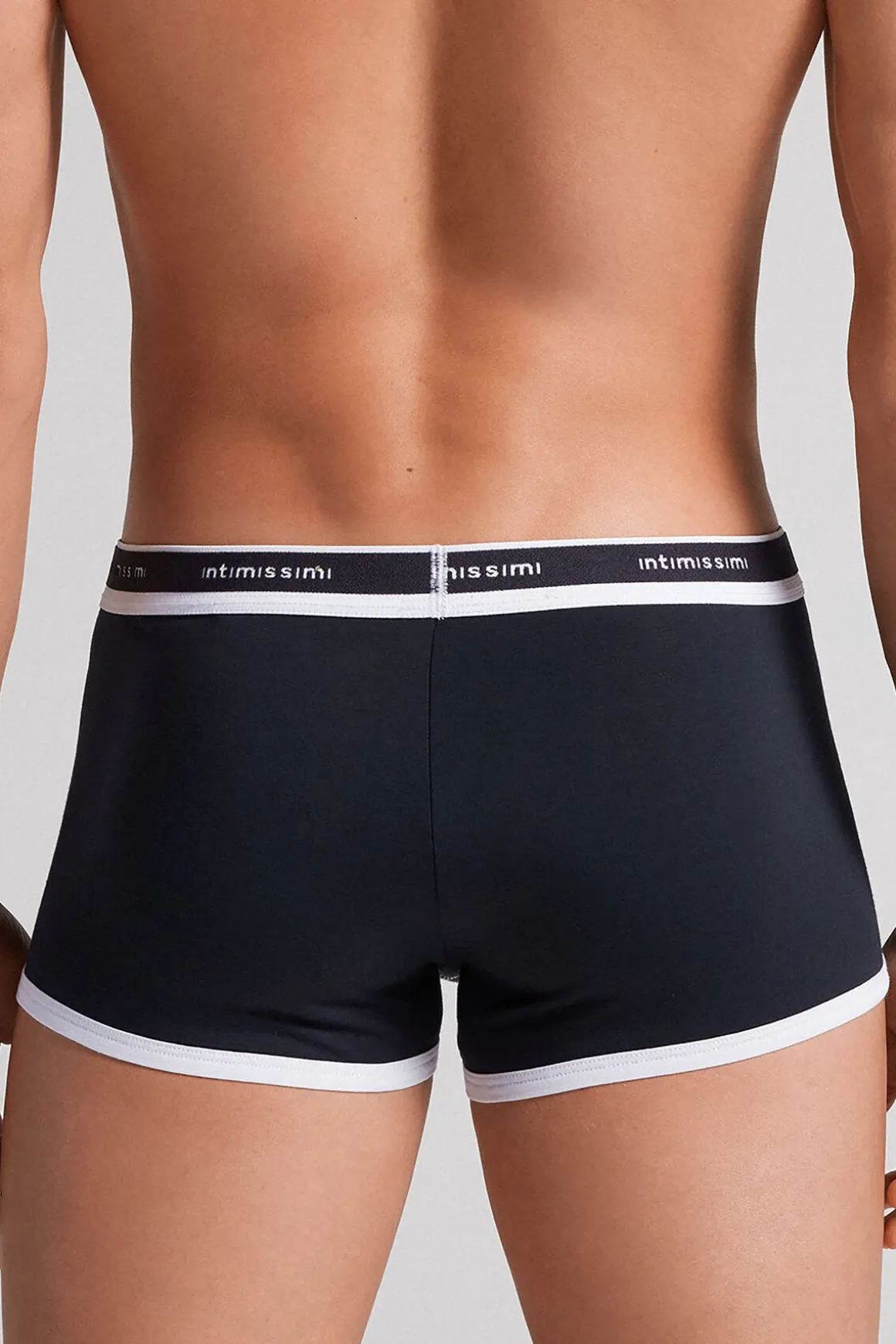 Calzoncillos bóxer en algodón para hombre elastizado con logotipo