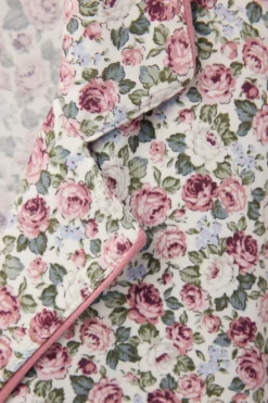 Camisa con Abertura Frontal Floral Romance