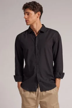 Camisa de Lino y Algodón