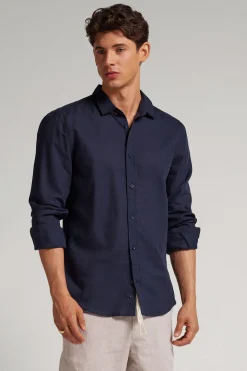 Camisa de Lino y Algodón