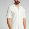 Camisa de Manga Corta Bolos de Rayas
