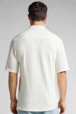 Camisa de Manga Corta Bolos de Rayas