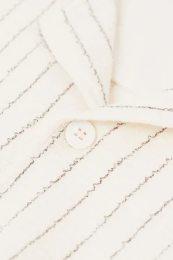 Camisa de Manga Corta Bolos de Rayas