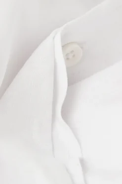 Camisa de Manga Corta en Lino y Algodón