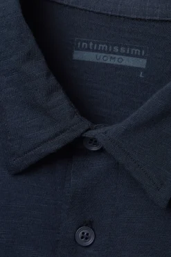 Camisa de Manga Larga de Algodón Jaspeado