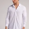 Camisa de Piqué de Modal y Seda