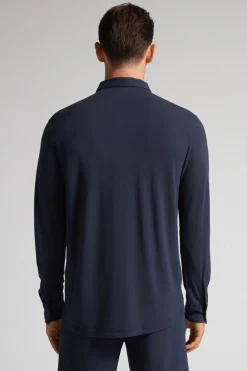 Camisa de Piqué de Modal y Seda