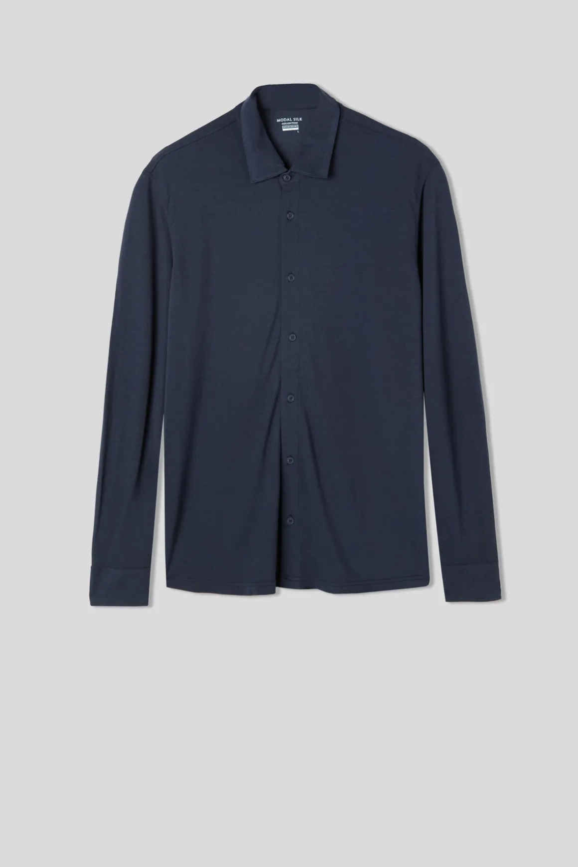 Camisa de Piqué de Modal y Seda