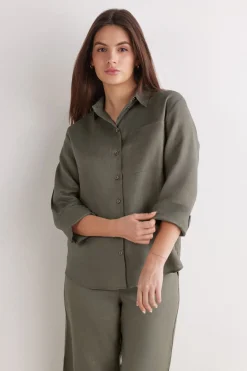 Camisa de Tela de Lino