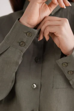 Camisa de Tela de Lino