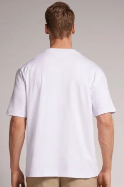 Camiseta Amplia de Algodón Interlock