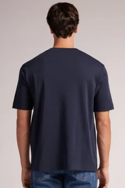 Camiseta Amplia de Algodón Interlock