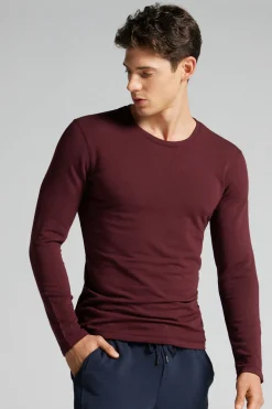 Camiseta básica de manga larga para hombre de modal