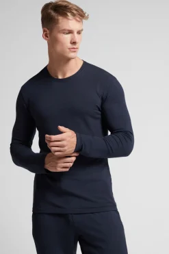 Camiseta básica de manga larga para hombre de modal