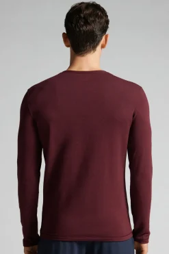 Camiseta básica de manga larga para hombre de modal