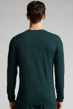 Camiseta básica de manga larga para hombre de modal