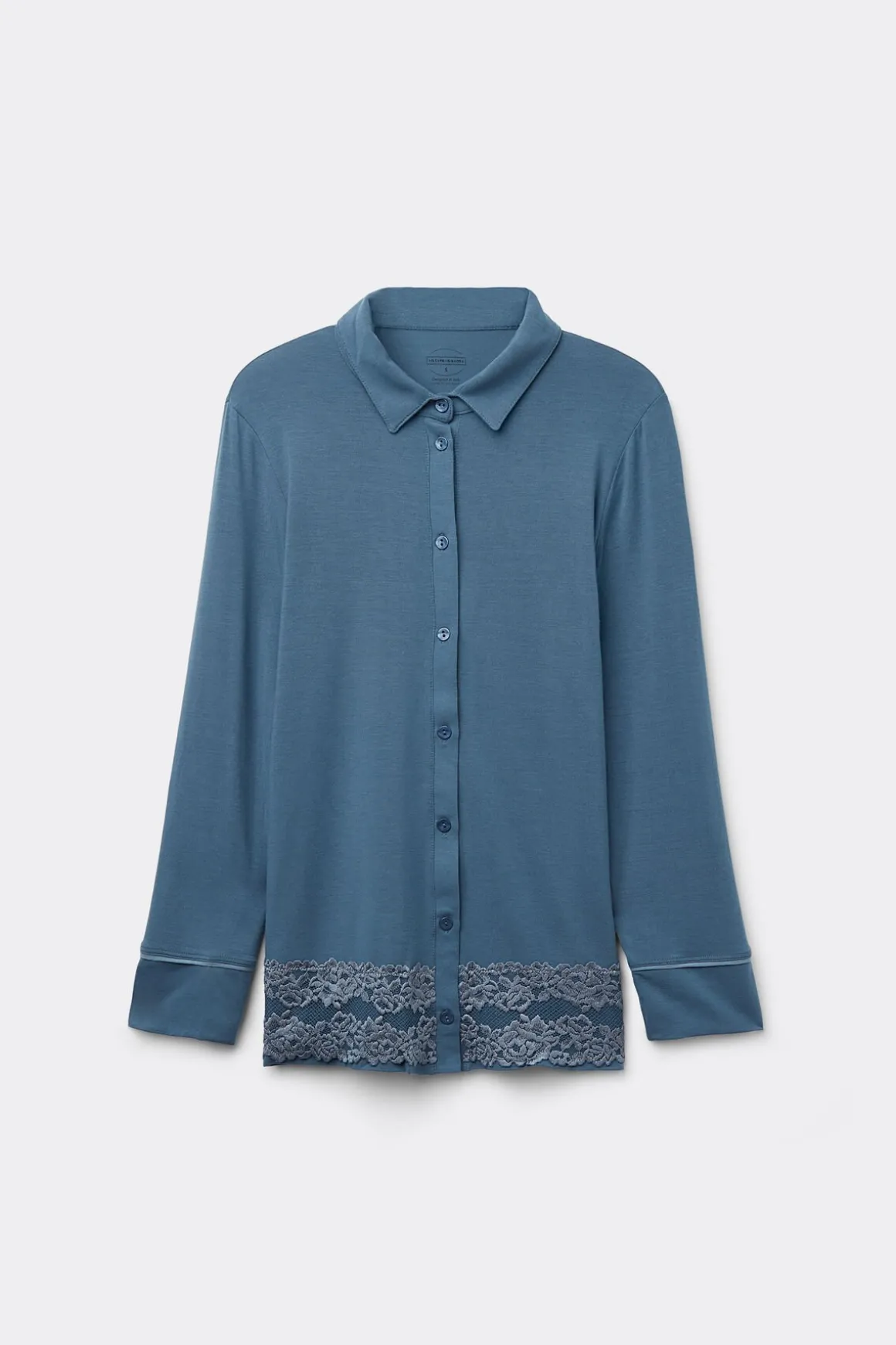 Camiseta con Abertura Frontal de Modal Pretty Flowers