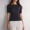 Camiseta con Cuello Barco en Fresh Bamboo