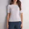 Camiseta con Cuello Barco en Fresh Bamboo